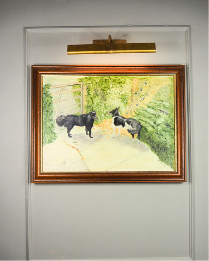 The Morning Bark - Original Oil Painting by N.G. Reynolds