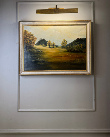 Vintage Original Oil Painting by Grace Greswell – Rustic Countryside Landscape