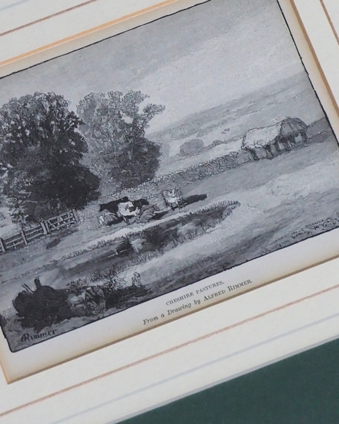 Alfred Rimmer Engravings Framed Oak Prints, Cheshire & Chester Antique Landscape Gallery Wall Set