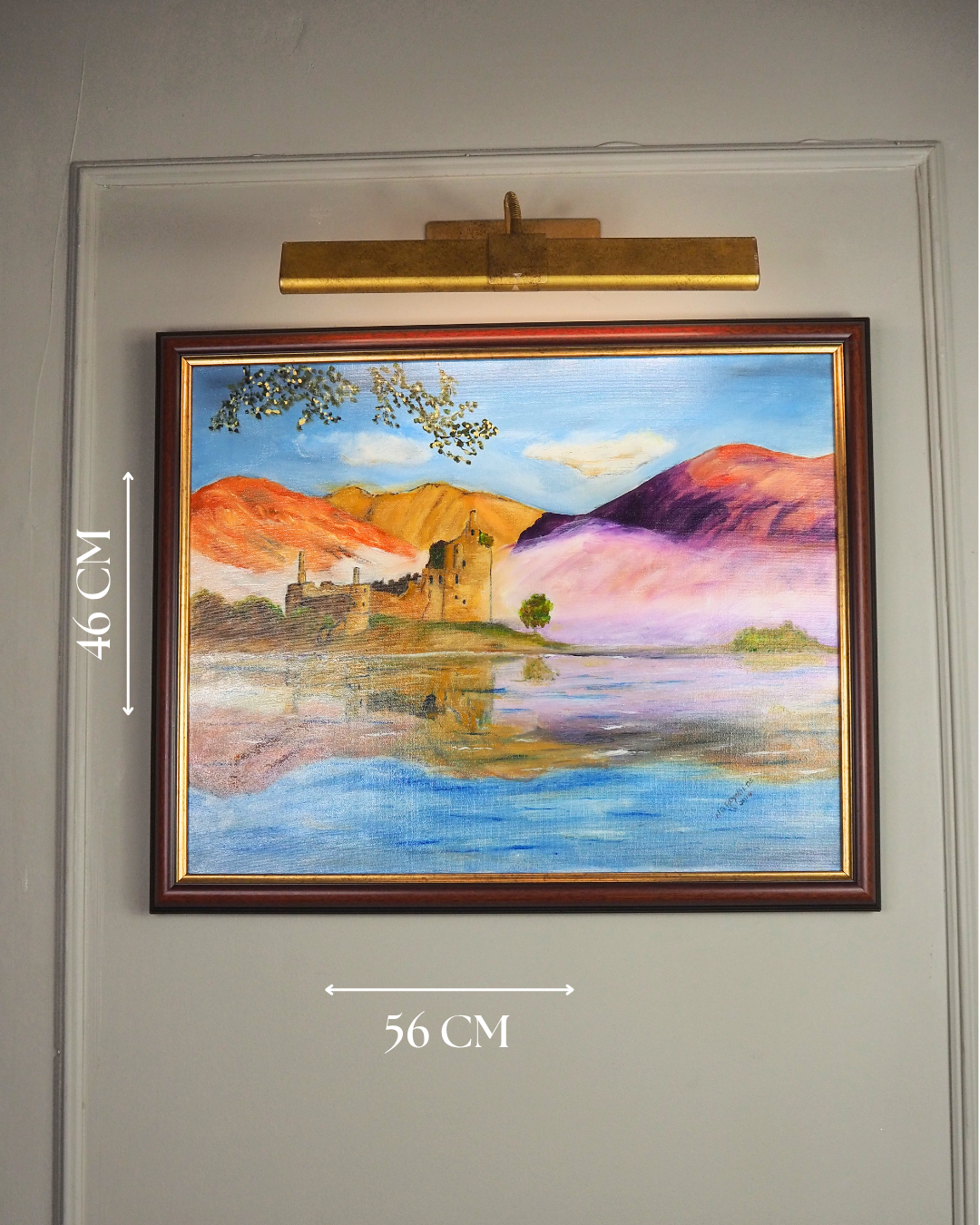 Castle of Fire and Foam - Original Oil Painting by N.G. Reynolds