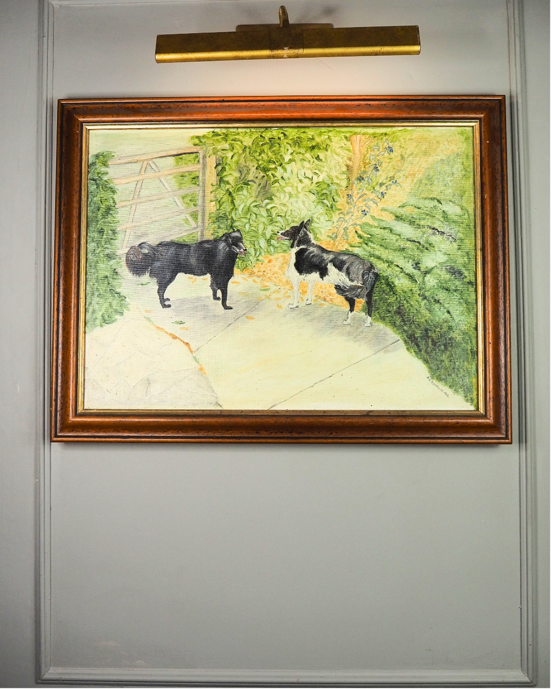 The Morning Bark - Original Oil Painting by N.G. Reynolds
