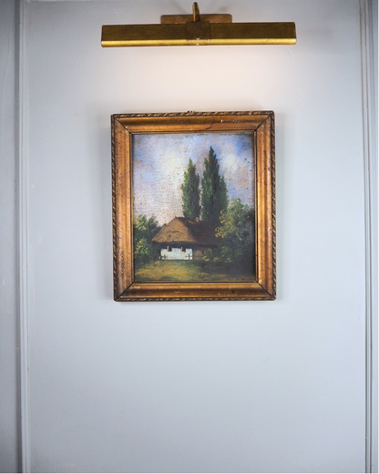 Original Signed Hungarian Oil Painting in Gilt Gold Frame