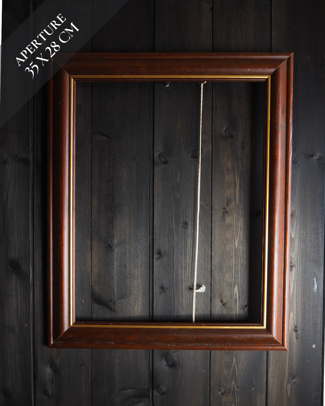 The Westoria -  Rustic Mahogany Wooden Frame