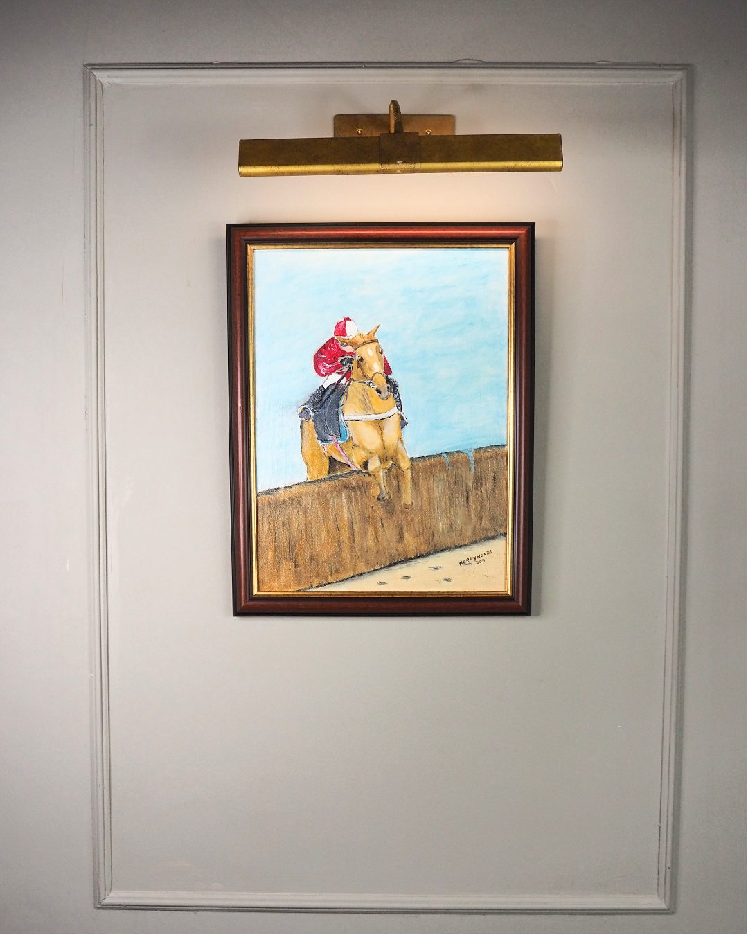Rider in Motion - Original Oil painting by N.G. Reynolds