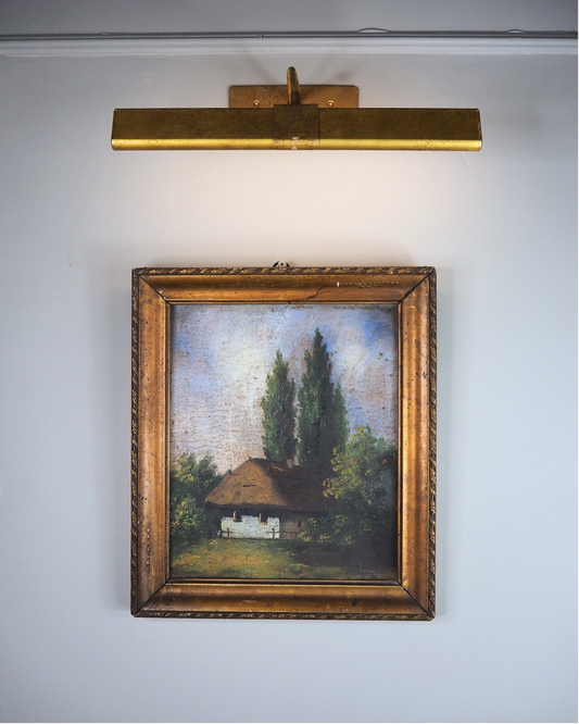 Original Signed Hungarian Oil Painting in Gilt Gold Frame