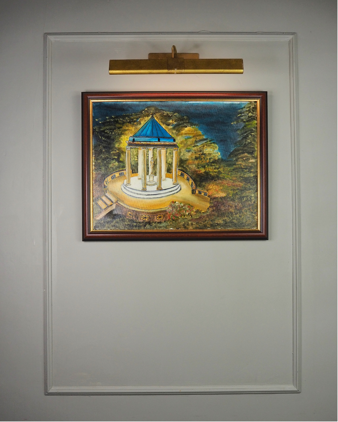 Hilltop Shadows and Light - Original Oil Painting by N.G. Reynolds