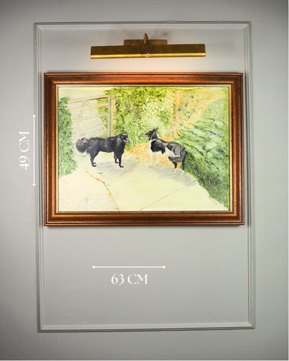 The Morning Bark - Original Oil Painting by N.G. Reynolds