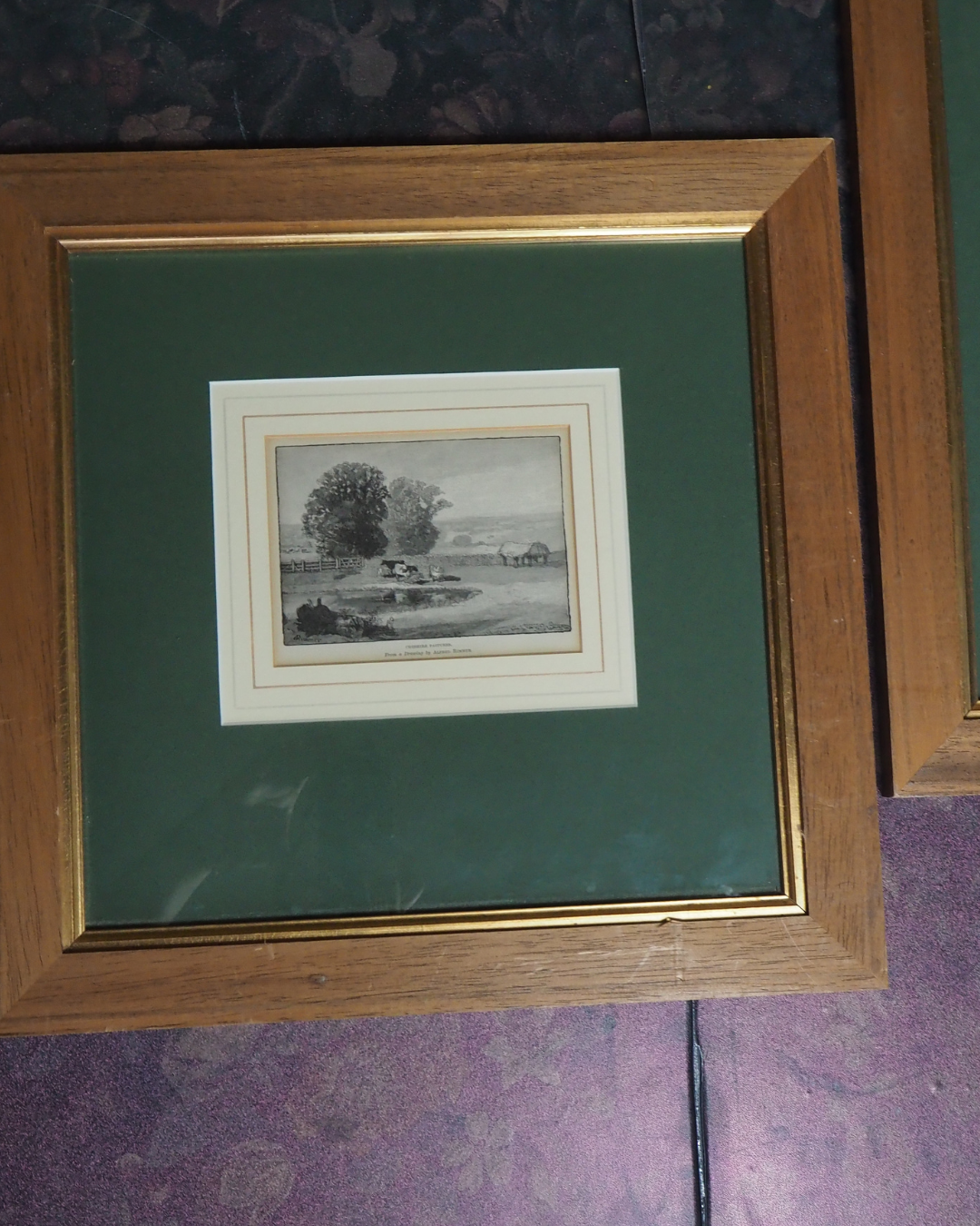 Alfred Rimmer Engravings Framed Oak Prints, Cheshire & Chester Antique Landscape Gallery Wall Set