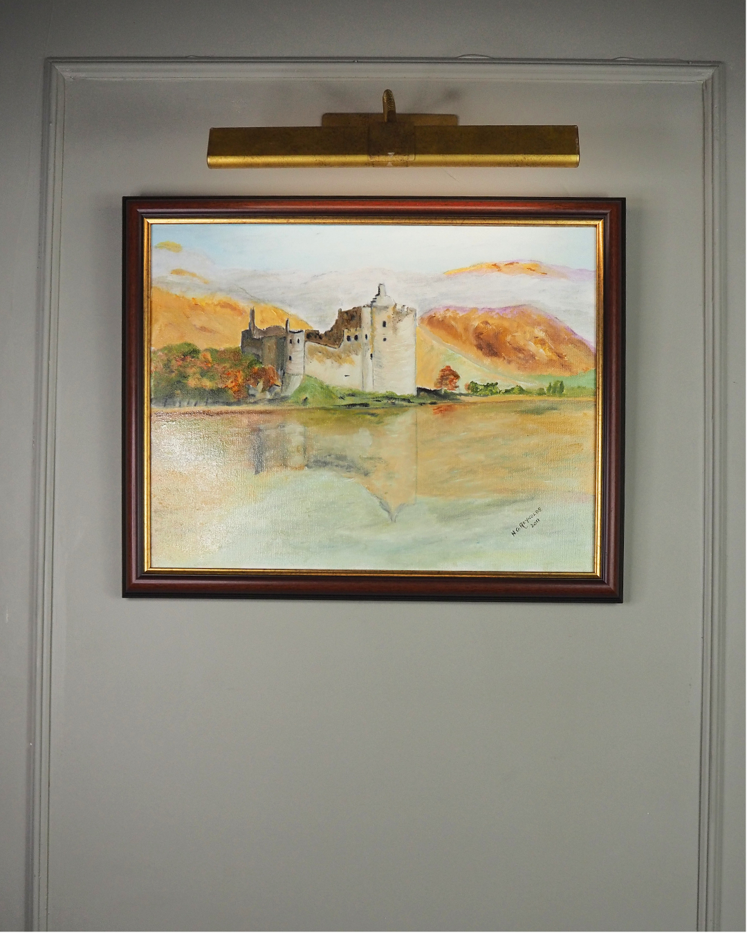 Serenade of Stone and Sea - Original Oil Painting by N.G. Reynolds