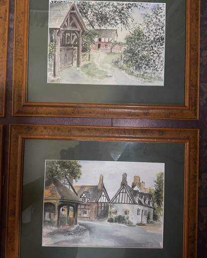 Vintage Lynn Rhodes Gallery Wall Set - Framed Original Artwork Collection