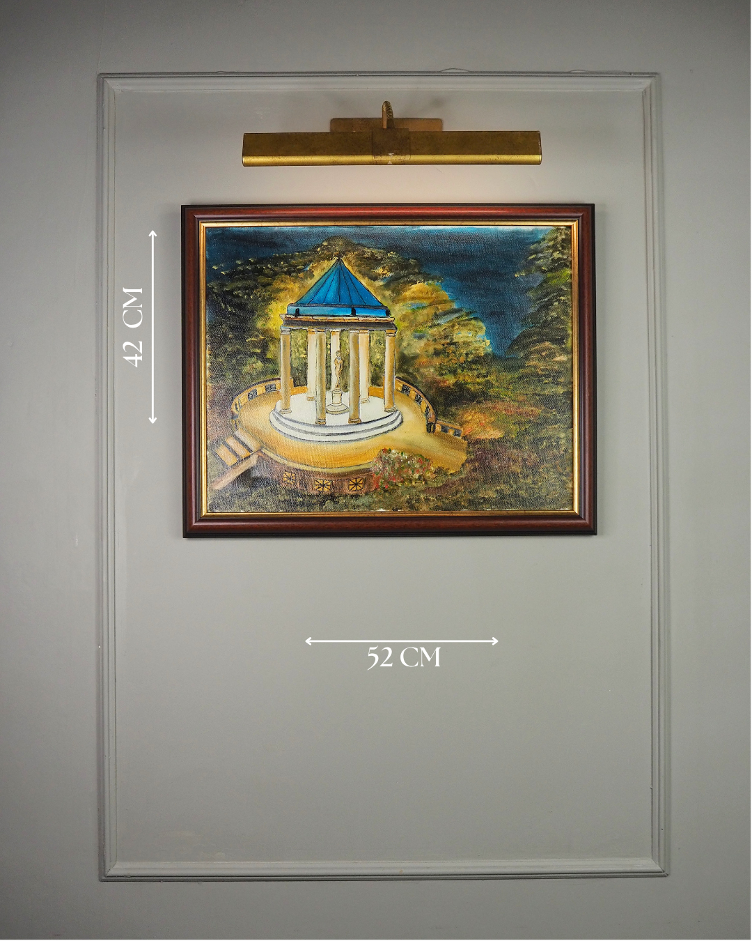 Hilltop Shadows and Light - Original Oil Painting by N.G. Reynolds