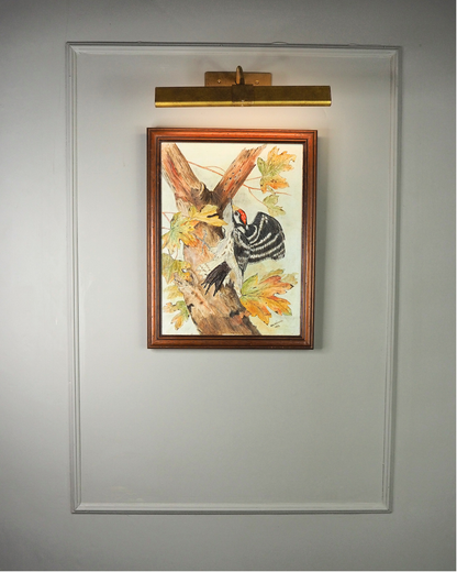 Feathered Serenity – Vintage Wildlife Oil Painting Portrait by N.G. Reynolds