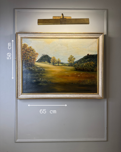 Vintage Original Oil Painting by Grace Greswell – Rustic Countryside Landscape