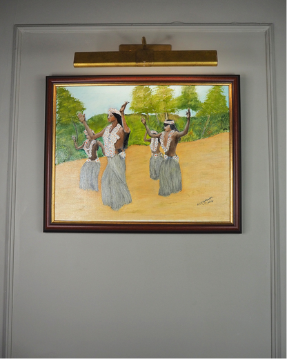 Hula at Sunset - Original Oil Painting by N.G. Reynolds