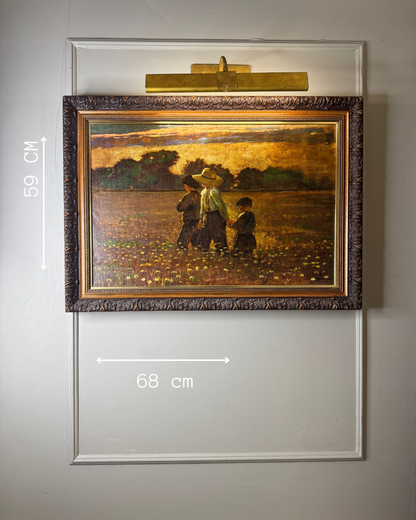 In the Mowing by Winslow Homer – Giclée Art Print in Ornate Heritage Frame