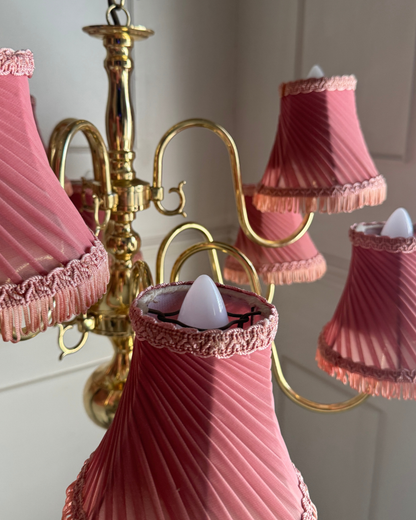Vintage Dutch Brass Chandelier – 9 Light Baroque Style Ceiling Lighting