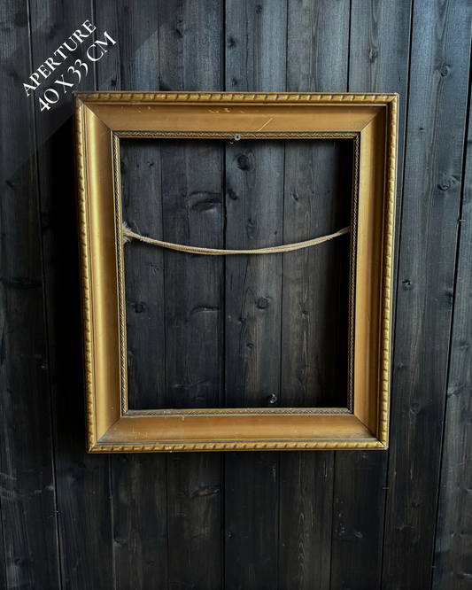 Vintage Ridge Edge Gold Gilt Vionne Frame