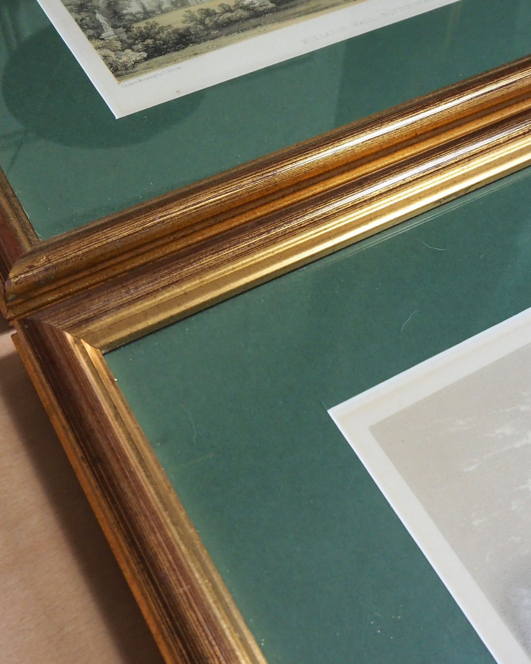 Antique Architectural Prints - Brereton Hall, Turton Tower & Wollaton Hall -English Country House Gallery Set