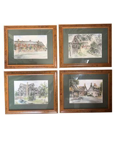 Vintage Lynn Rhodes Gallery Wall Set - Framed Original Artwork Collection