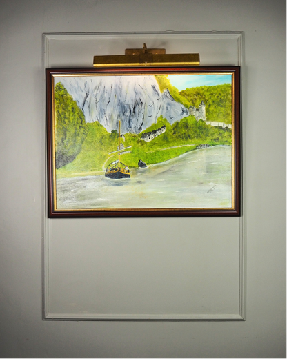 River Dreams in France - Original Oil Painting by N.G. Reynolds