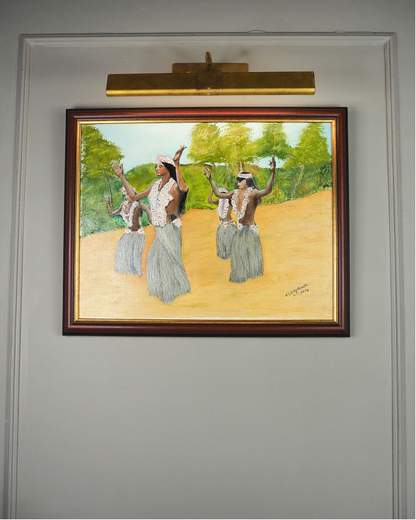 Hula at Sunset - Original Oil Painting by N.G. Reynolds