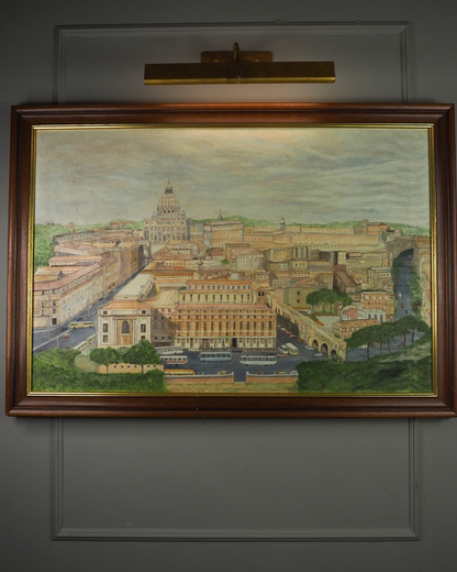 Large Oil Painting by N.G. Reynolds- UK Artist - Rome ( 85 x 60 cm )