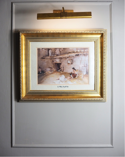 Sir William Russell Flint Print: Vintage Fine Art Reproduction in Ornate Gilt Frame