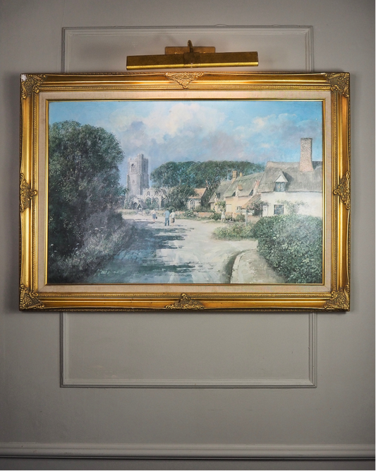 Vintage Framed Textured Art Print – Summer’s Day by Clive Madgwick