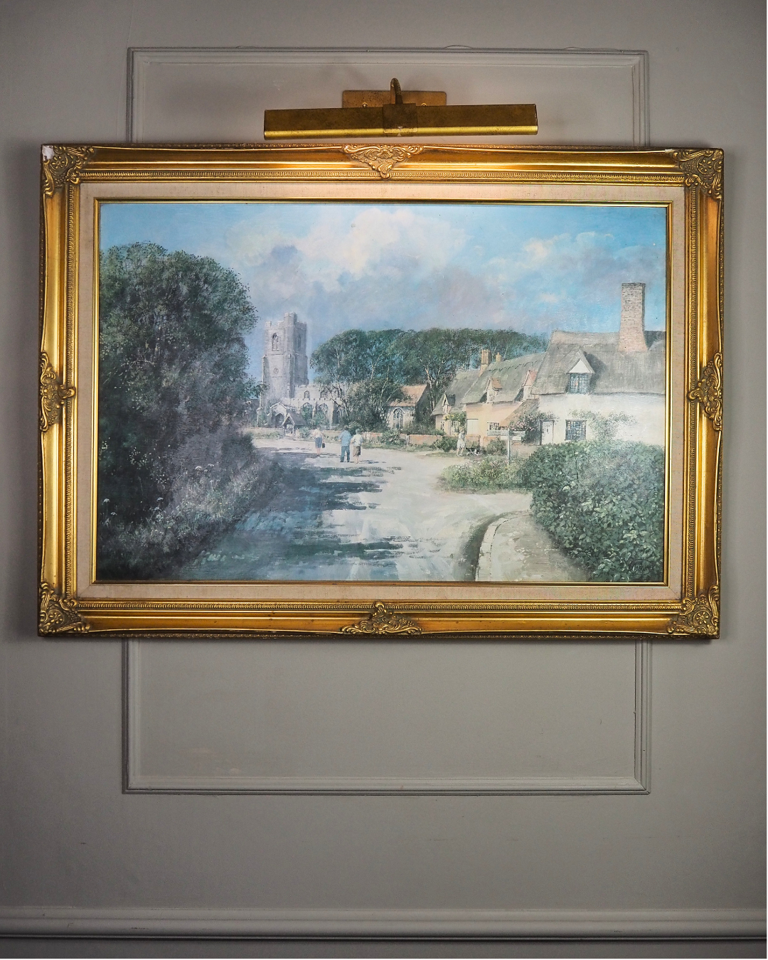 Vintage Framed Textured Art Print – Summer’s Day by Clive Madgwick