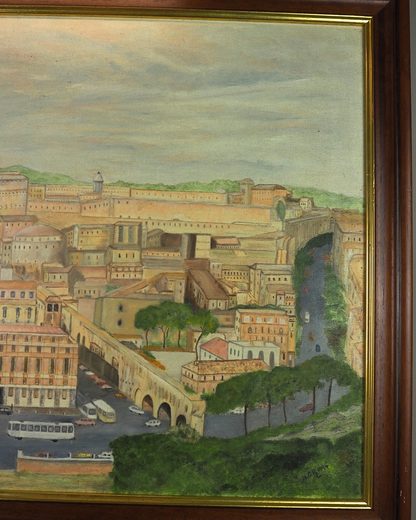 Large Oil Painting by N.G. Reynolds- UK Artist - Rome ( 85 x 60 cm )