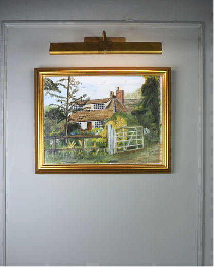 The Golden Garden Path - Original Oil Painting by N.G. Reynolds