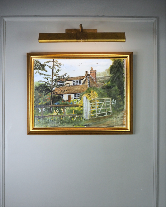 The Golden Garden Path - Original Oil Painting by N.G. Reynolds