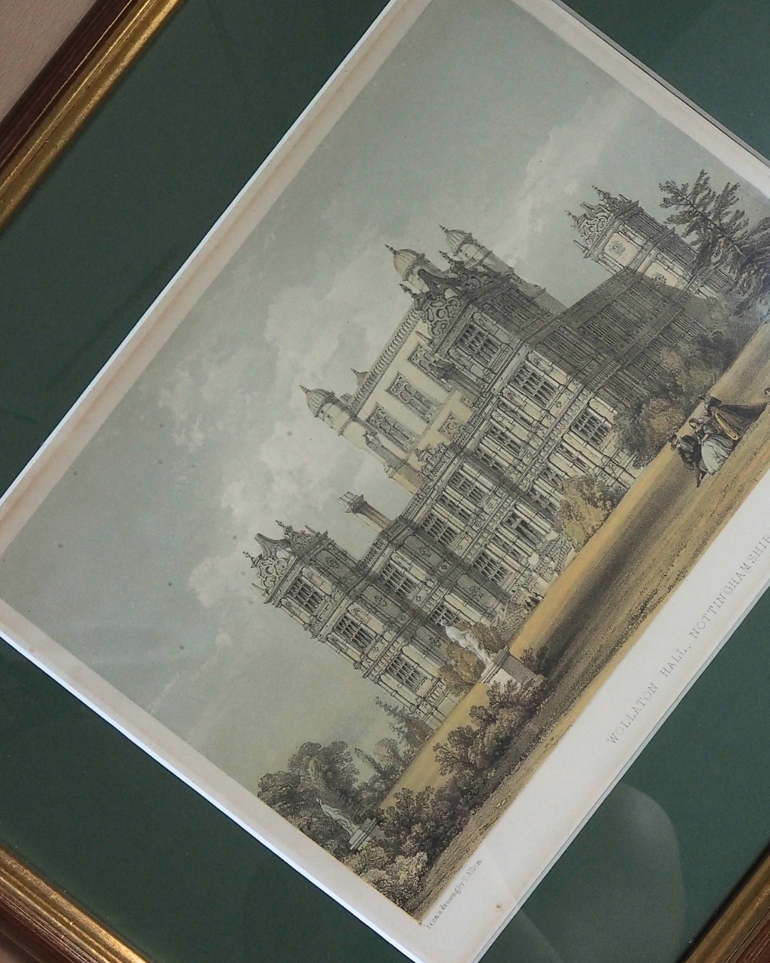 Antique Architectural Prints - Brereton Hall, Turton Tower & Wollaton Hall -English Country House Gallery Set