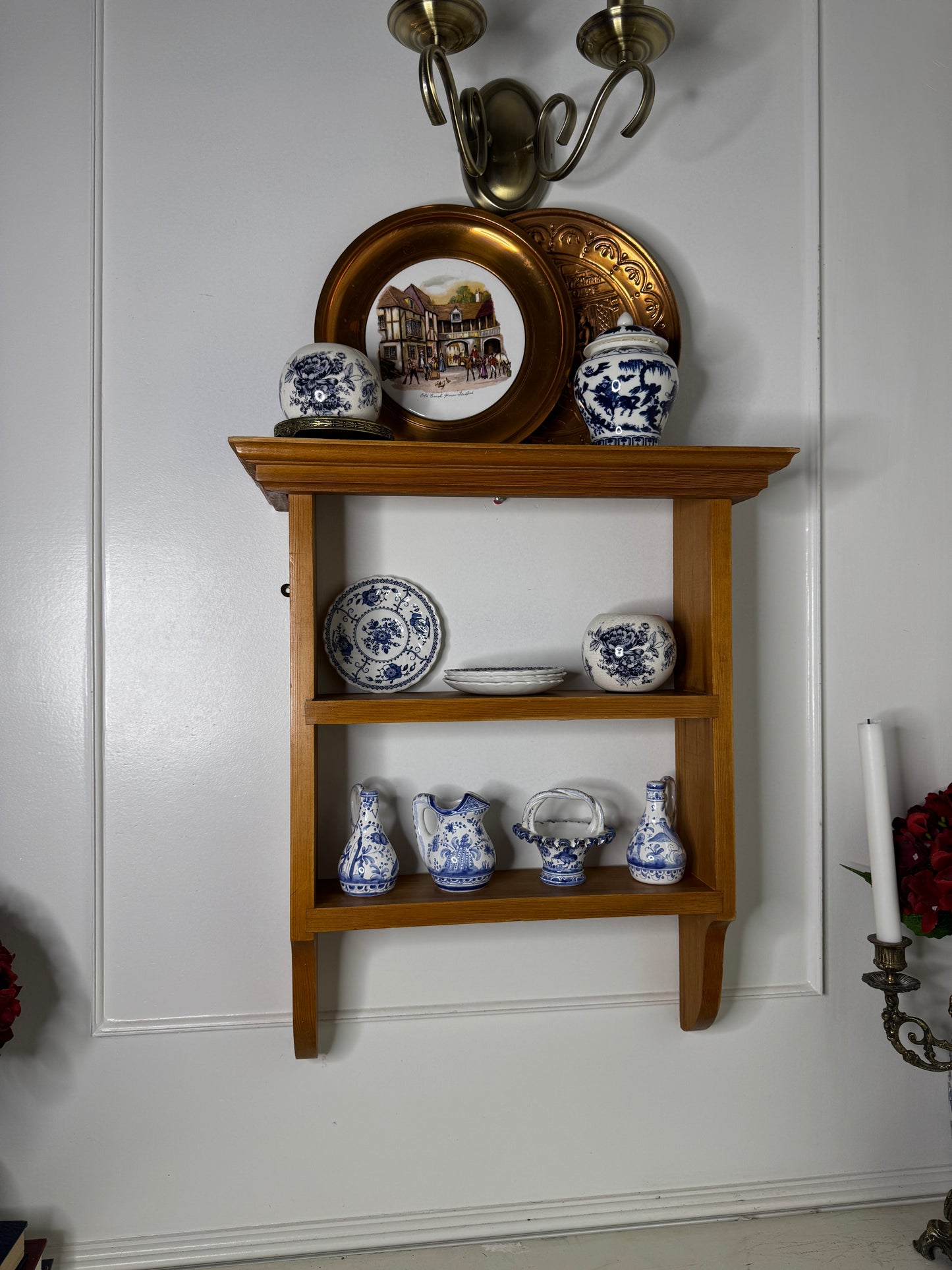 Vintage Pine Tier Shelf
