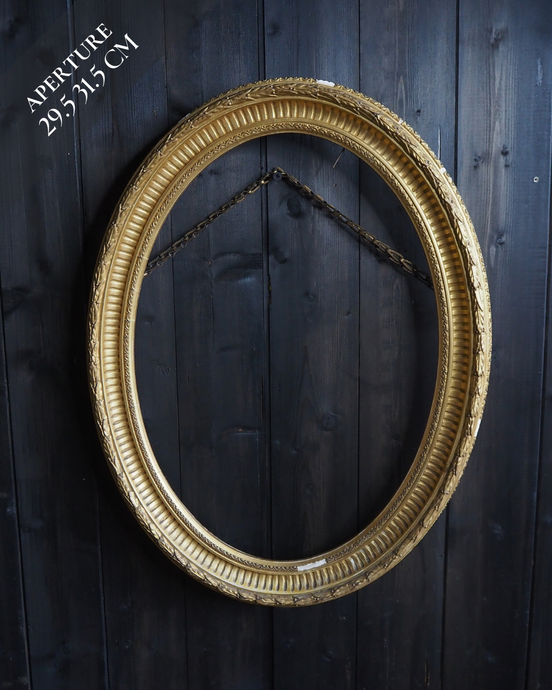 The Painswick – Antique Ornate Gold Thick Gilt Oval Frame