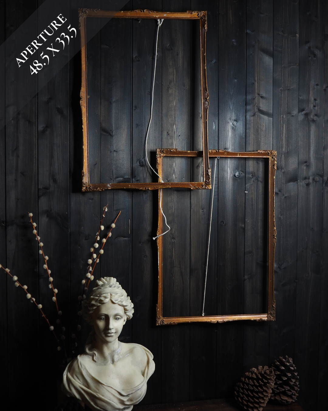 The Washington - Antique Ornate Gilt Frame Pair