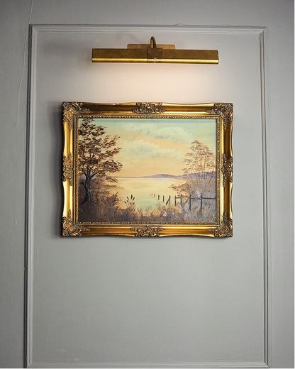 The Lake by M. Lonsdale (1969)-Signed Vintage Oil Painting