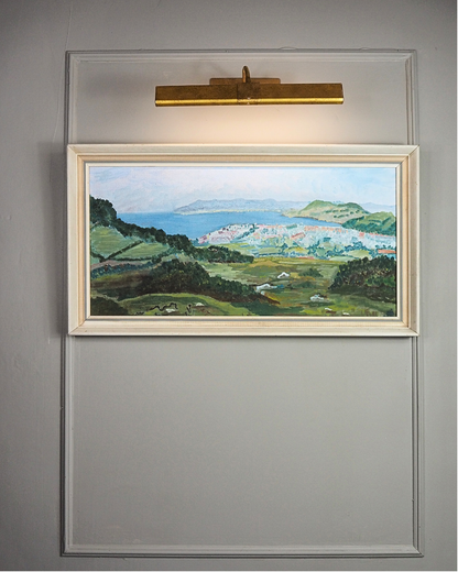 Vintage Original Oil Painting Impressionist - Colwyn bay by d.s Ankers