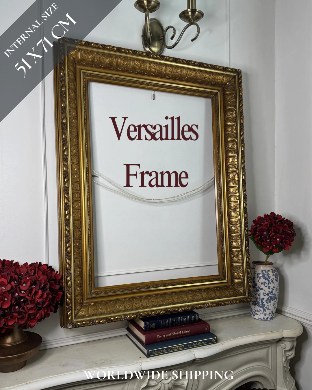 Extremely Heavy Gilt Frame Versailles Style