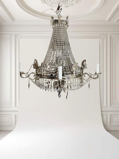 XXL Versailles Crystal Vintage French 16-Light Empire Ballroom Ceiling Chandelier