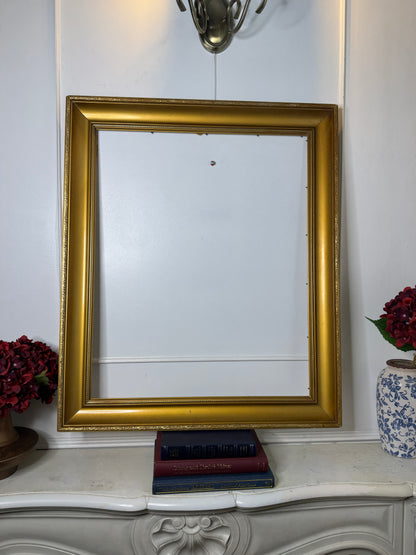 Extra Thick Antique Gold Frame – Large Rome Ornate Frame