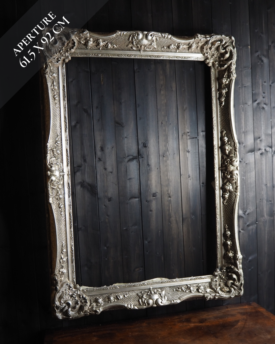 The Marly – XXL Versailles Antique Silver Gesso Frame