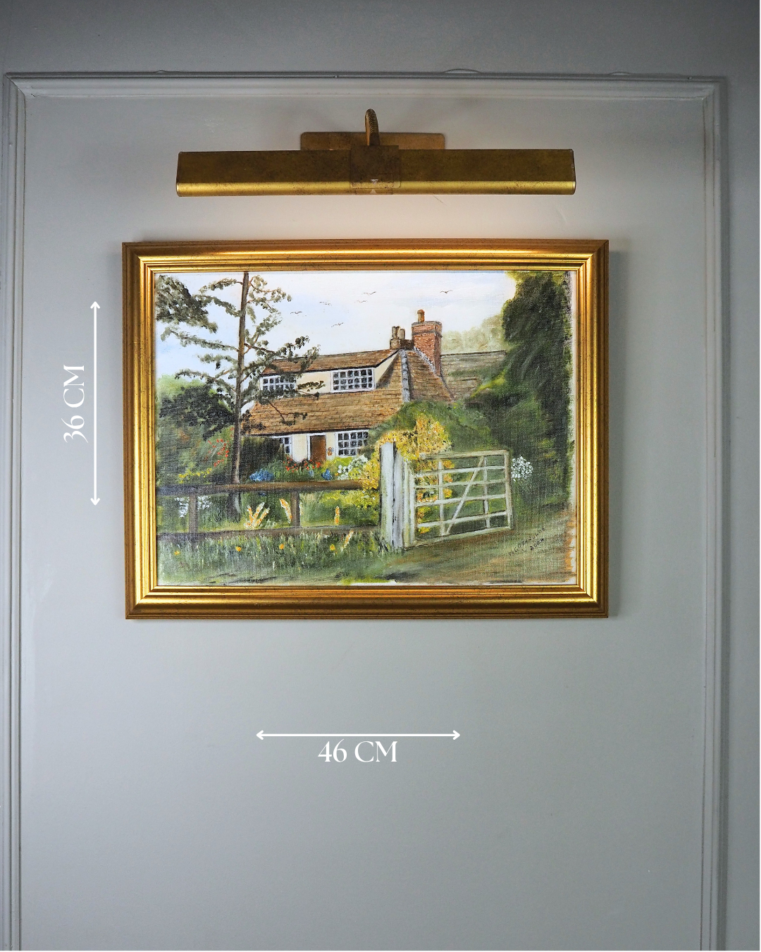 The Golden Garden Path - Original Oil Painting by N.G. Reynolds