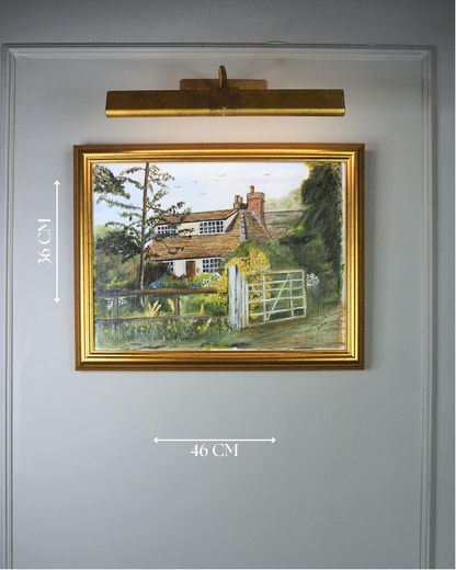 The Golden Garden Path - Original Oil Painting by N.G. Reynolds