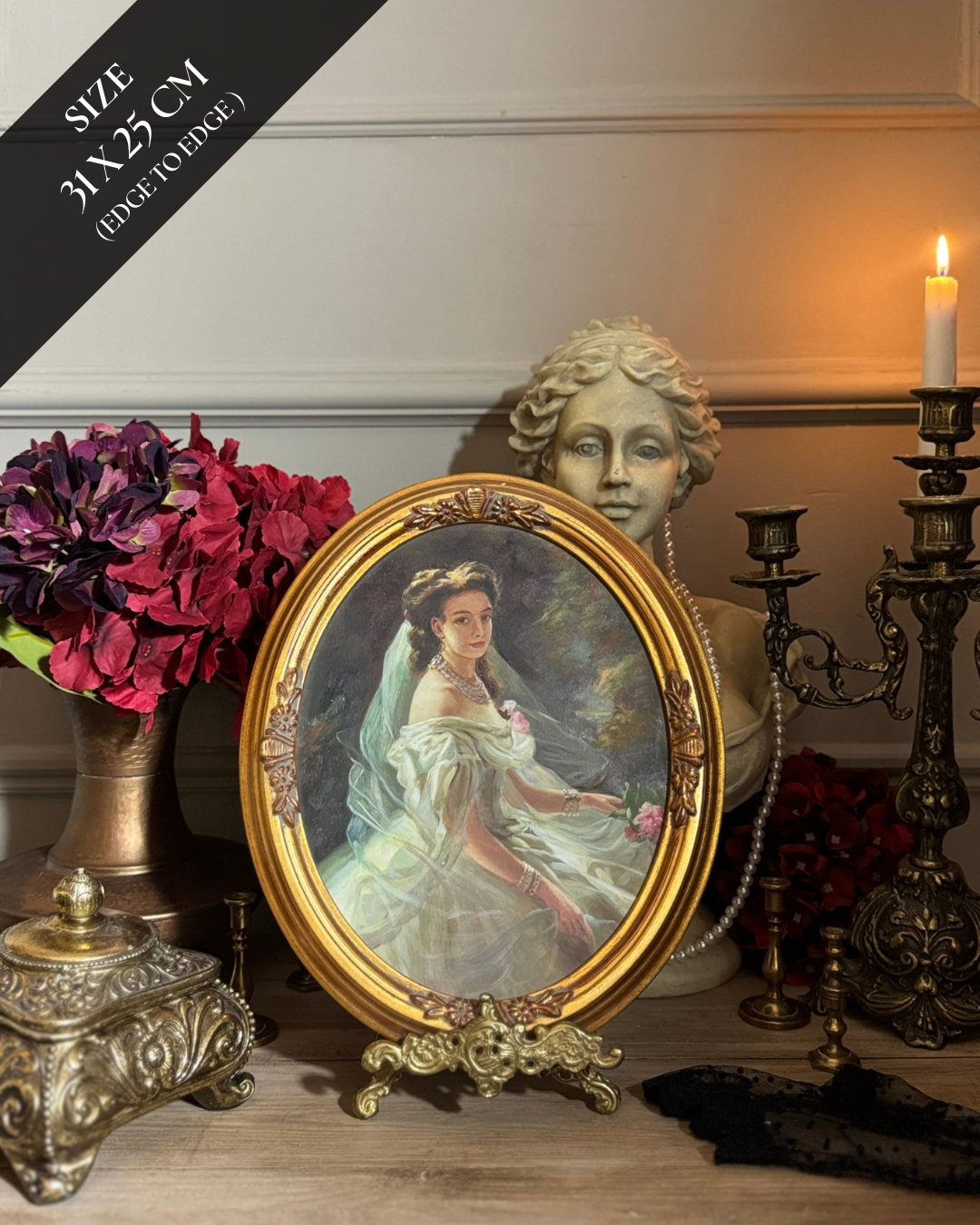 Vintage Oil Painting Portrait Collection in Gold Gilt Frames – Pick Your Favourite