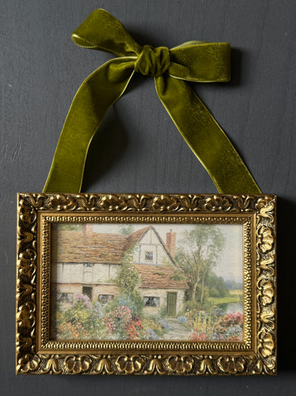 Opulent Knots – Velvet Ribbon Bows for Elegant Styling - Olive Green