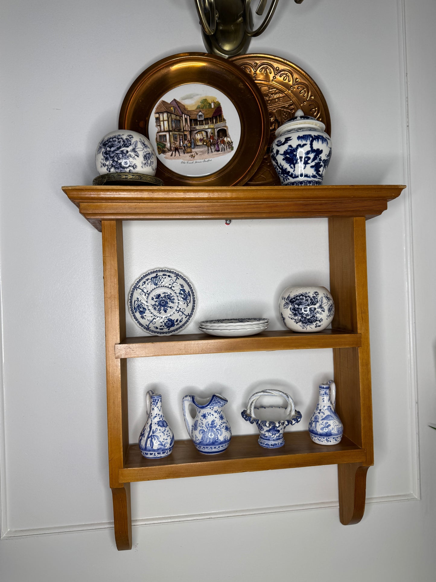 Vintage Pine Tier Shelf