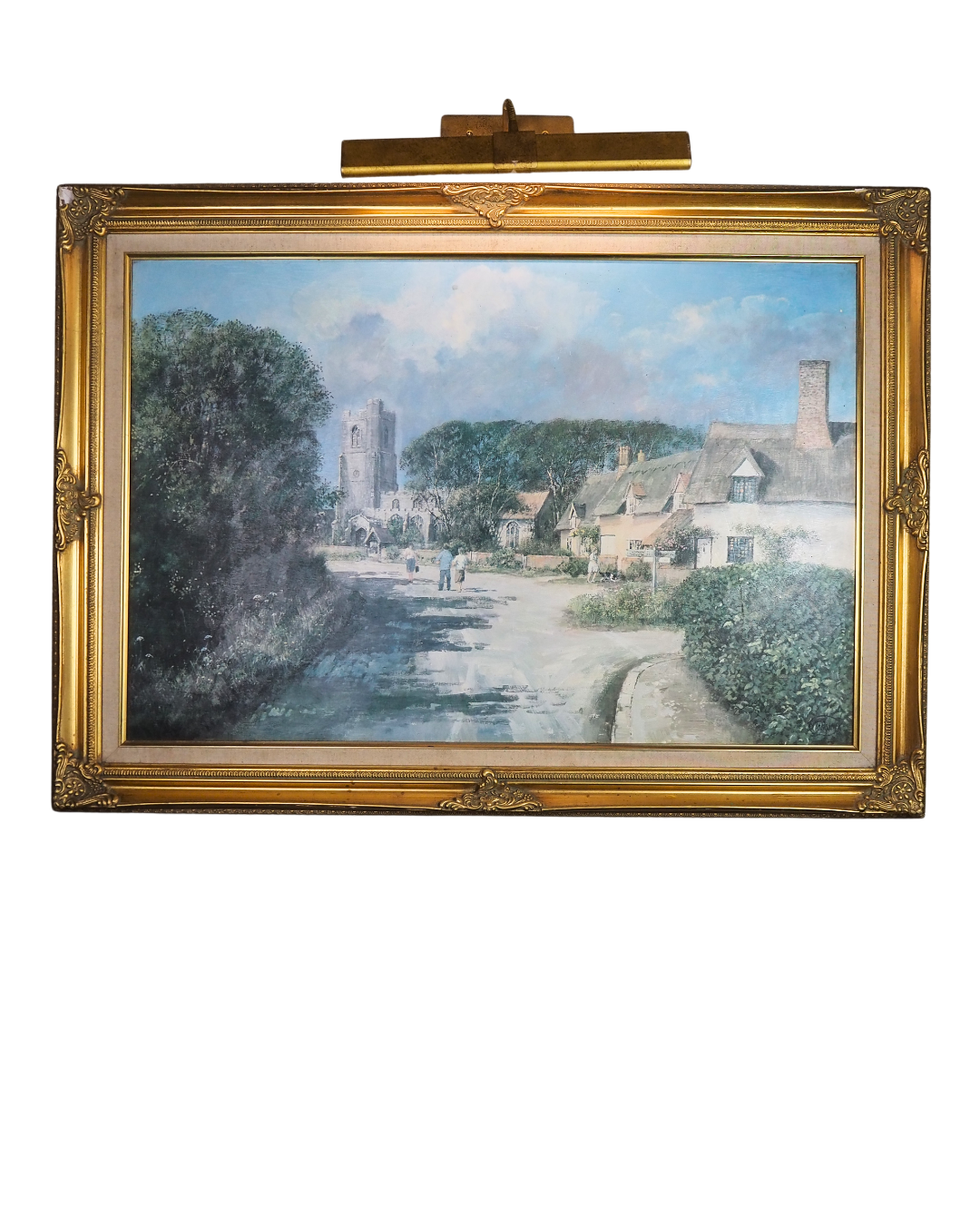 Vintage Framed Textured Art Print – Summer’s Day by Clive Madgwick