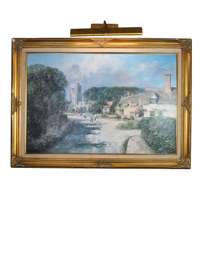 Vintage Framed Textured Art Print – Summer’s Day by Clive Madgwick