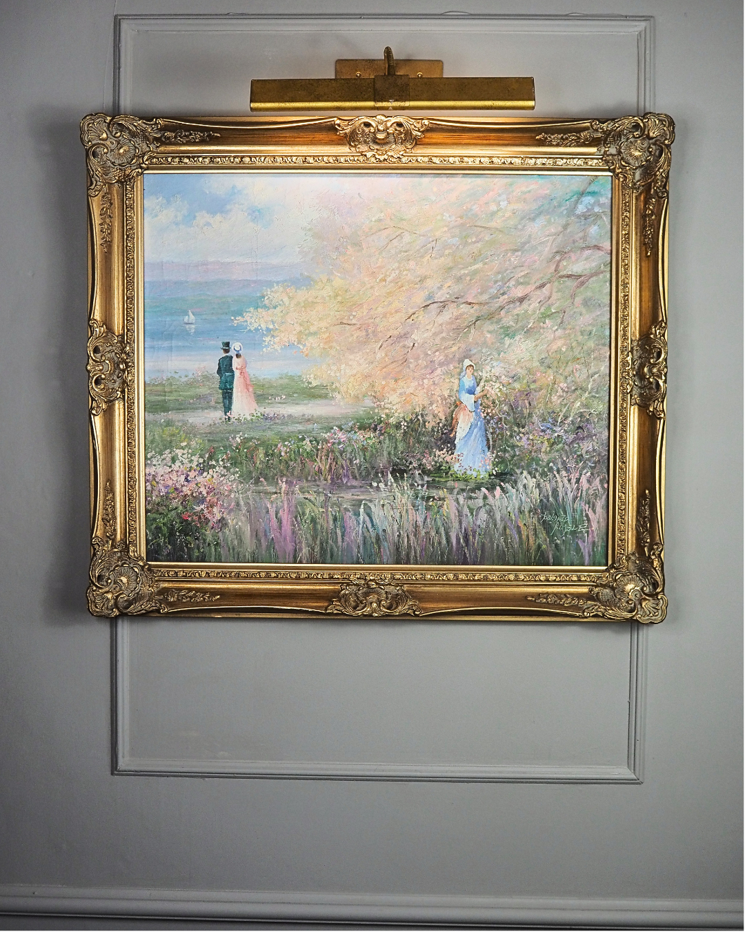Howard Kimble (American, 1907–1973) – Original Romantic Oil Painting